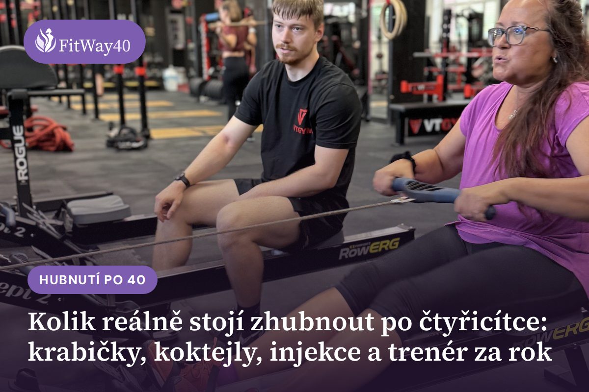 Kolik reálně stojí zhubnout po čtyřicítce: krabičky, koktejly, injekce a trenér za rok