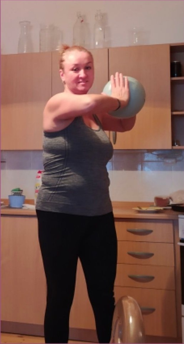 Klientka v březen, 84 kg